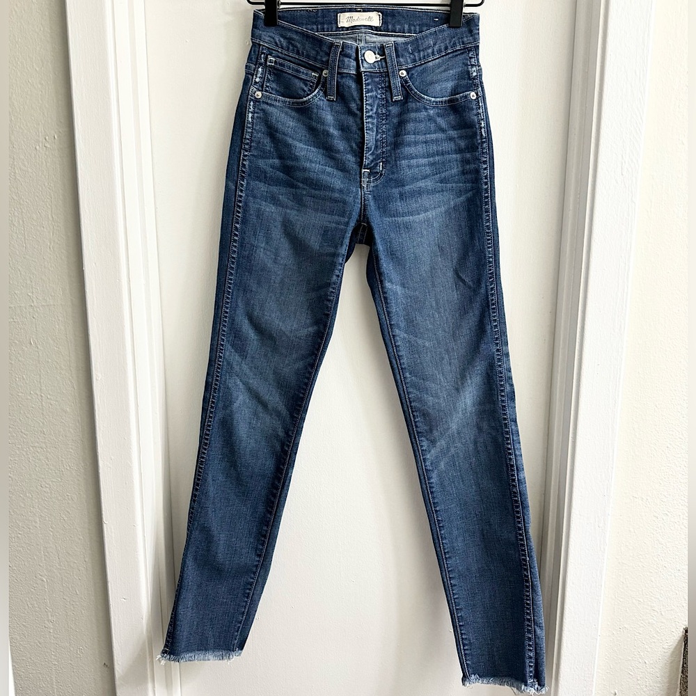 Madewell Slim Straight Raw Hem Jeans size 24